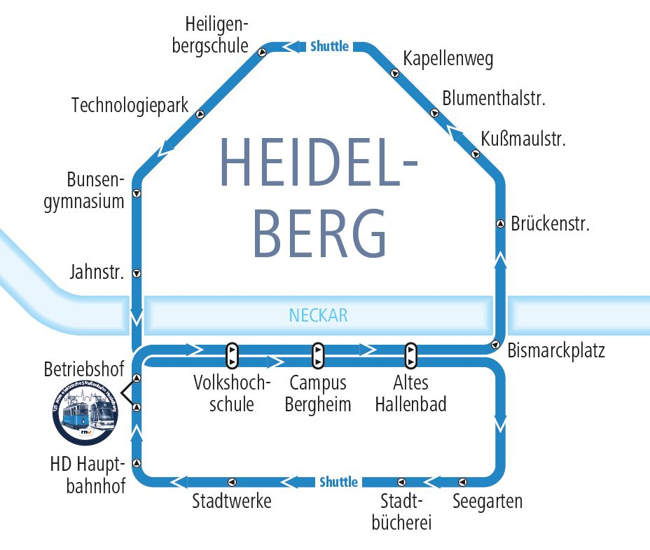 Liniennetzplan Shuttleverkehr Liniennetzplan Shuttleverkehr