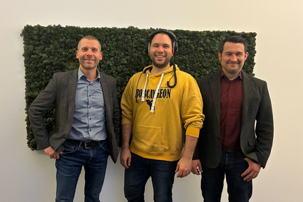 Frank Dommasch, Bereichsleiter Infrastruktur, Jens Schneider, Podcast-Moderator und Moritz Feier, Bereichsleiter Kommunikation und Marketing